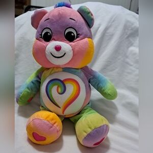 Rainbow Heart 13" Care Bears In Great Condition
